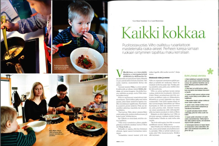 Vauva-lehden 4/2011 juttu